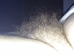 Il cespuglio peloso gonfio di mia moglie.